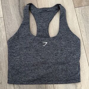 Gymshark heathered grey Racerback Sports Bra
